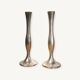Pair of vintage Damart candlesticks or soliflores