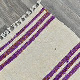 5x10 neutral textured vintage hemp rug, 168x304cm