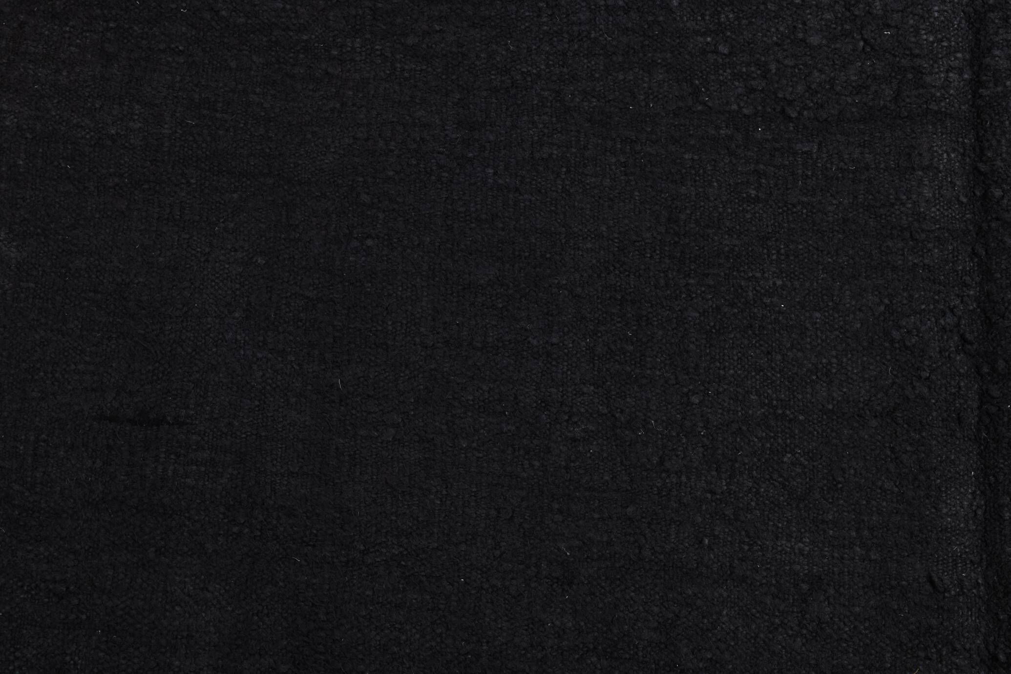 5x7 Dark Navy Blue Solid Turkish Vintage Kilim Rug For Bedroom, 156x223 Cm