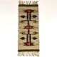 Woolen kelim wall hanging table runner Poland 1970’s