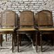 Series of 6 Louis XVI style chairs in walnut circa 1880
