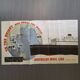 Affiche publicitaire de l'American Mail Line 1930
