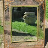 Old parecloses mirror, engraved decoration