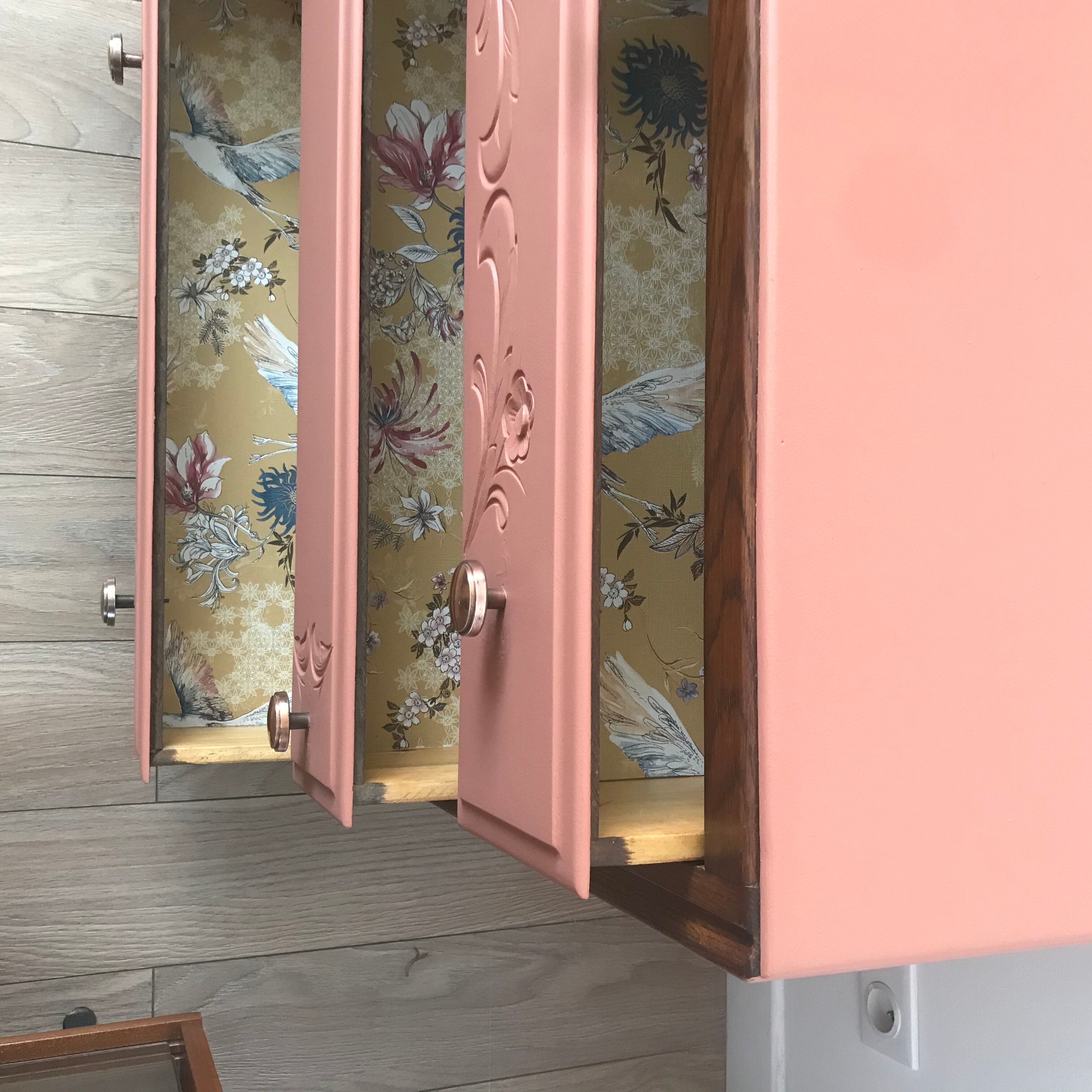 Commode Art Deco et terracotta
