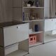 Lot 3 meubles design : usm haller blanc : 1 colonne 2 modules