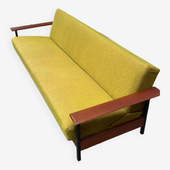 Scandinavian daybed sofa from the 60s Danish design convertible teak