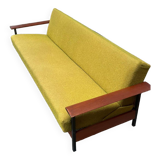 Scandinavian daybed sofa from the 60s Danish design convertible teak