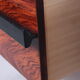 Low sideboard or TV cabinet made of Pallisander wood from the 1960s, Sweden.