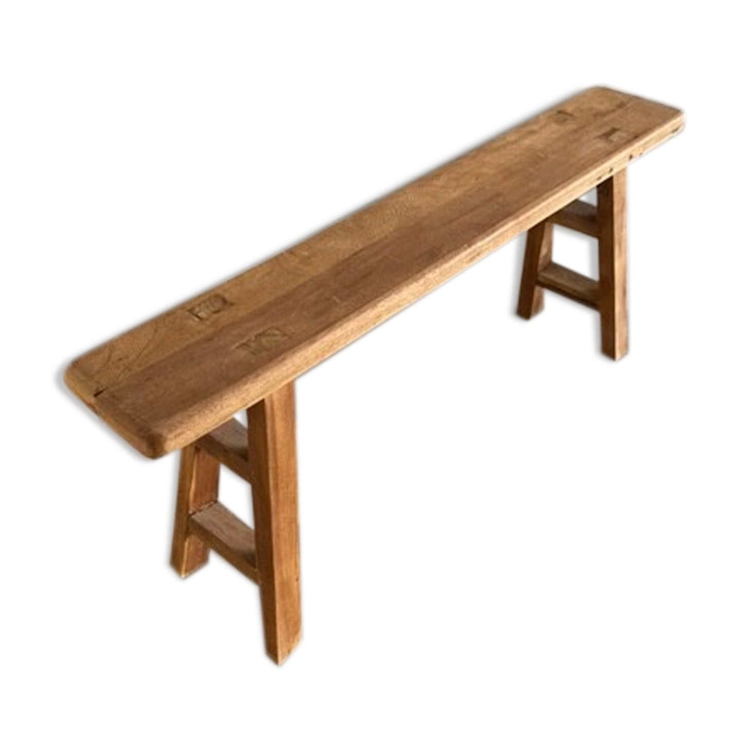 Beautiful wooden sturdy bench