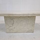 Table basse en marbre italien, années 1970