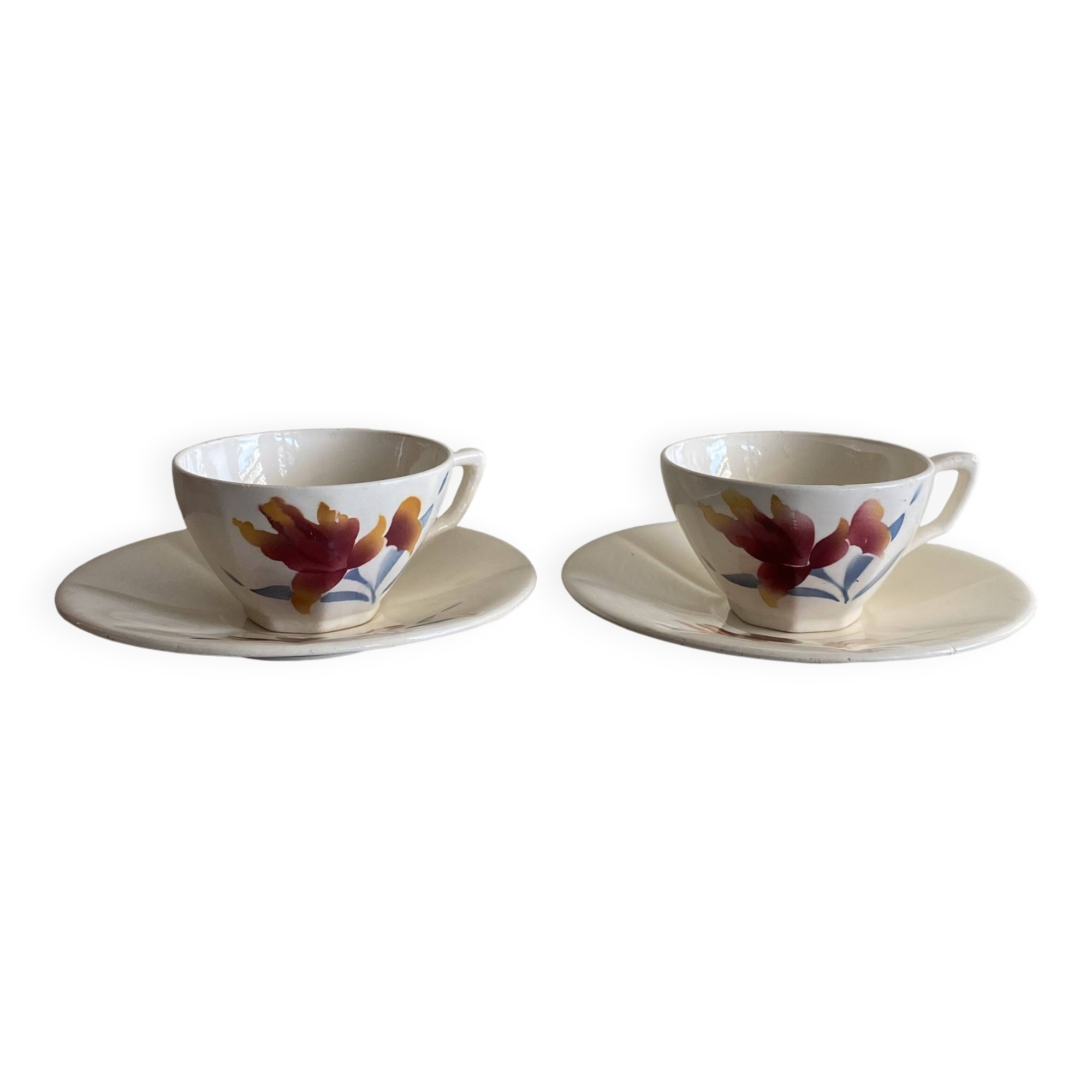 Coffee cup and saucer x2