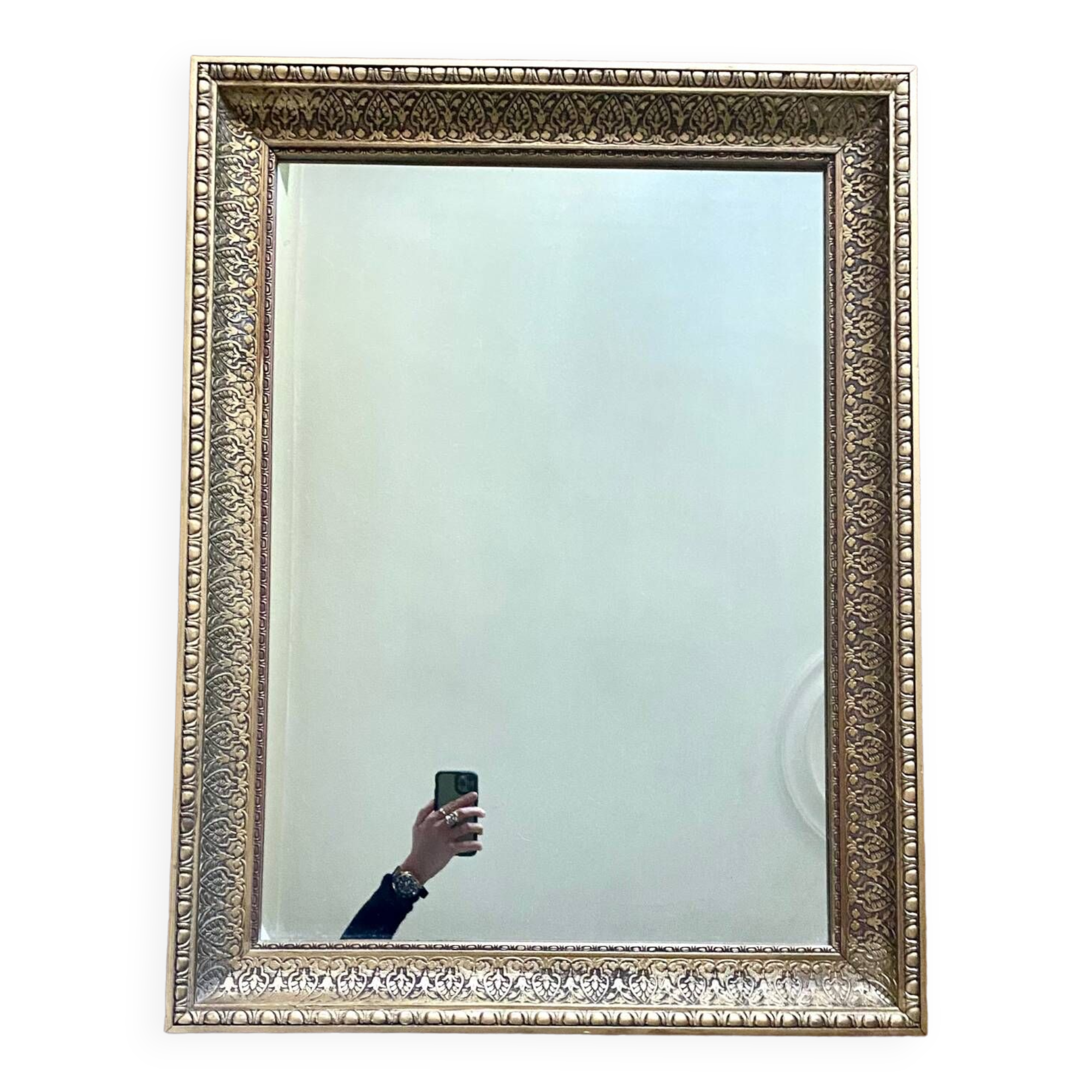 Large gilded wood mirror