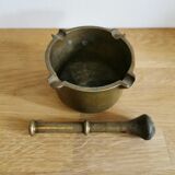 Brass mortar and pestle