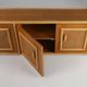 Four-door buffet in rattan and wood, France, 1960s