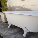 Old enamelled cast bath 19th