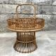Portable bar in rattan 1950