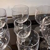 Large crystal beer or dessert glasses, 2 heights
