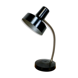 Lampe de table bakelite noire, années 1960