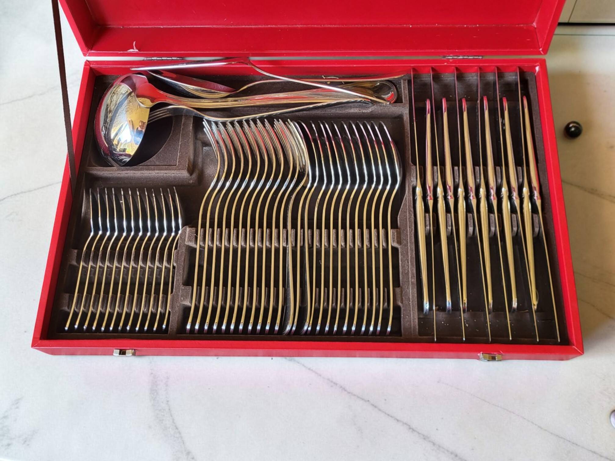 Stainless steel cutlery set 52 pieces - Guy Degrenne