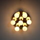 Brass ceiling of Selken, 7-light sputnik, vintage,1970