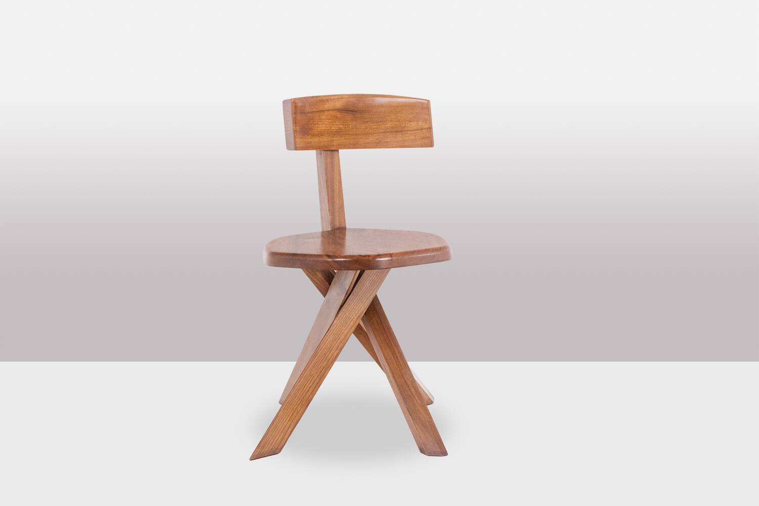 Pierre Chapo. Series of 6 model S34 chairs. 1960s.