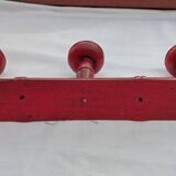Weathered wood coat rack