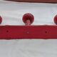 Weathered wood coat rack