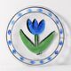 Kosta Boda Tulip Glass Plate: Ulrica Hydman Vallien, Swedish Design