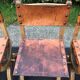 Set of 4 vintage brutalist chairs by Bram Sprij, Netherlands 1960s. in beech.
