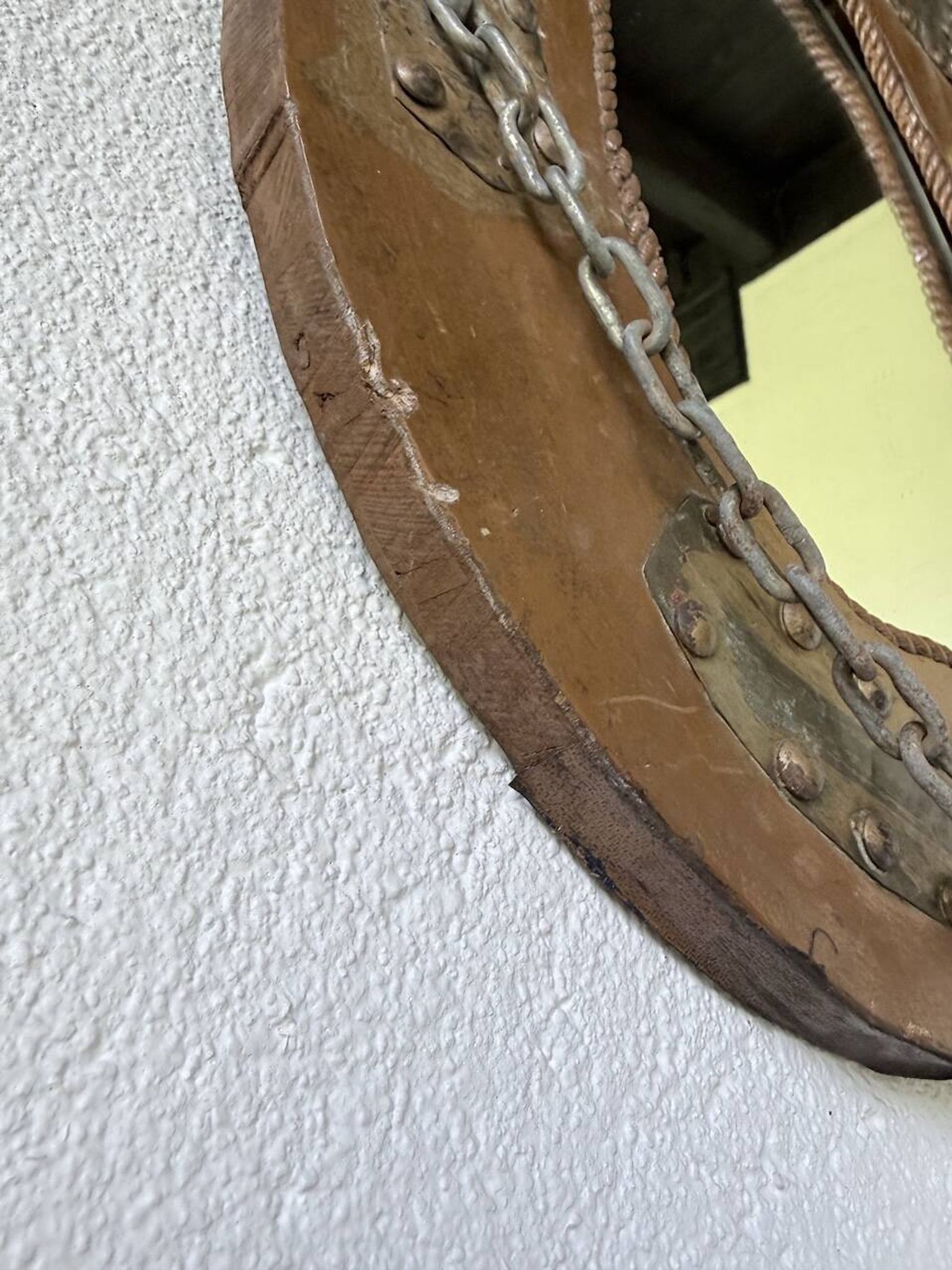 Brutalist handcrafted mirror "horse"