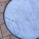 Antique Louis XVI style hot water bottle table with marble top