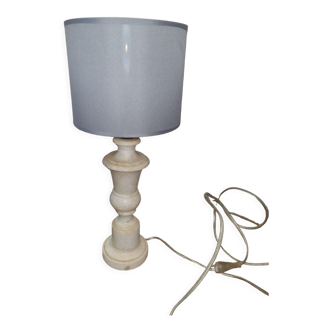 White marble table lamp