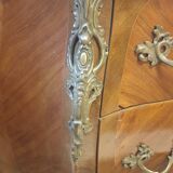 Louis XV style curved commode in rosewood