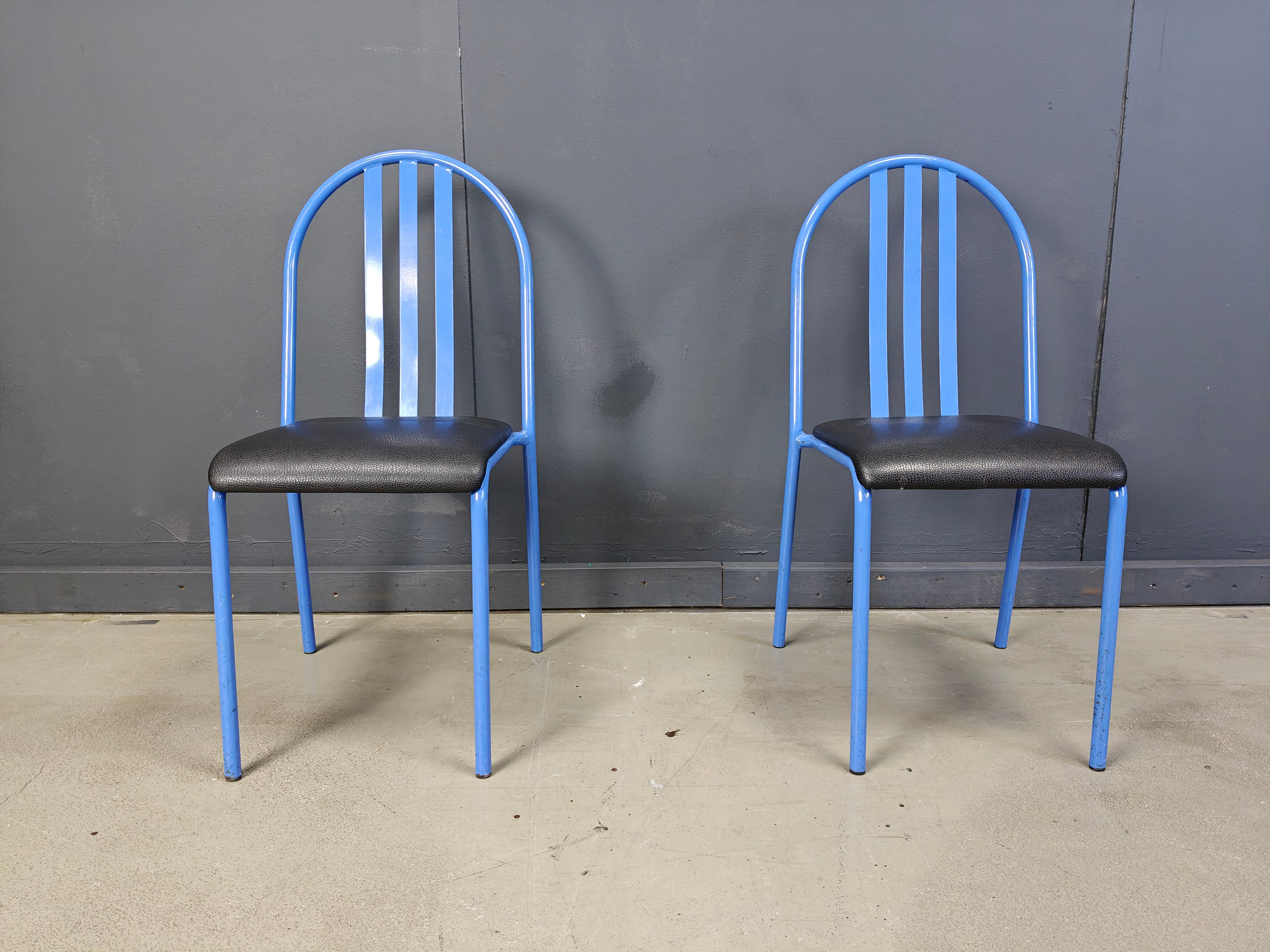 Ensemble de chaises Nr 222 par Robert Mallet-Stevens, années 1980, ensemble de 7.