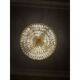 Murano Glass Chandelier with Clear Triedo Glass Italian Pure Art