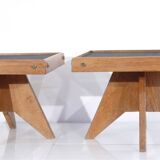 Pair of reconstruction style side tables 1950