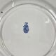 Set of 6 flat plates Terre de Fer KG Lunéville, model "Jane", blue, 1890-1915