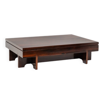 Table basse en palissandre. Années 1970.