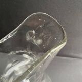 Broc verre soufflé et taillé XIXème