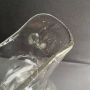 Broc verre soufflé et taillé XIXème