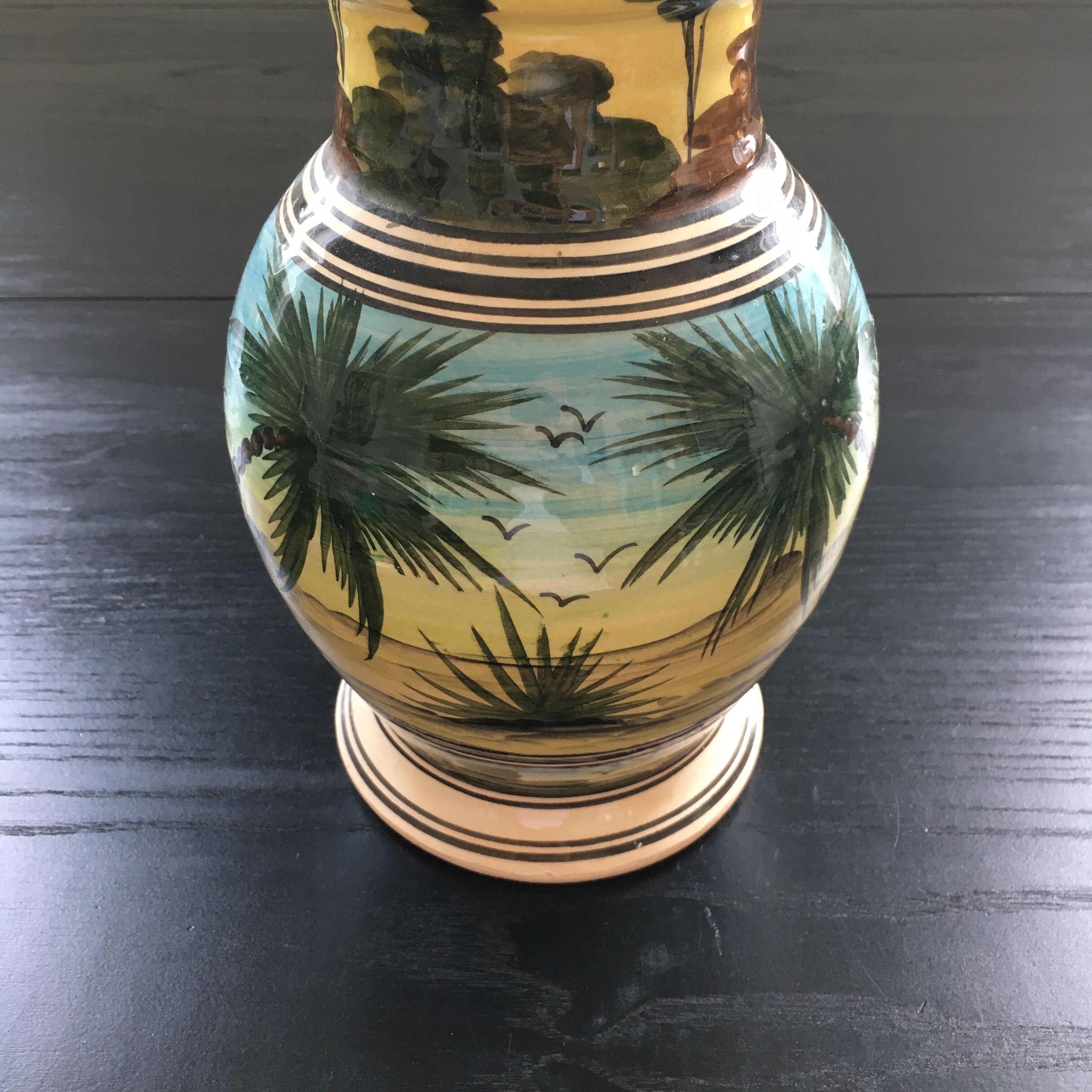 Vase déco cocotiers