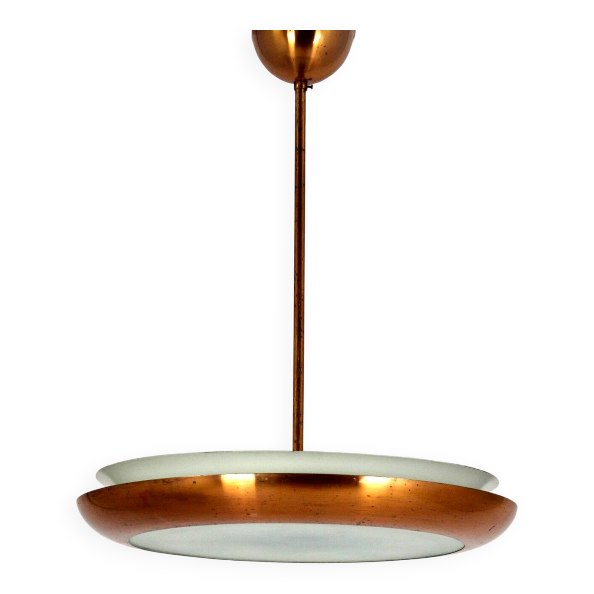 Bauhaus UFO Pendant Lamp by Josef Hurka for Napako, 1930s