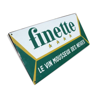 Ancient Enamelplate Sparkling Wine of the Snows FINETTE a Arbois (39 )