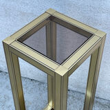 Modern vintage gold-plated console table