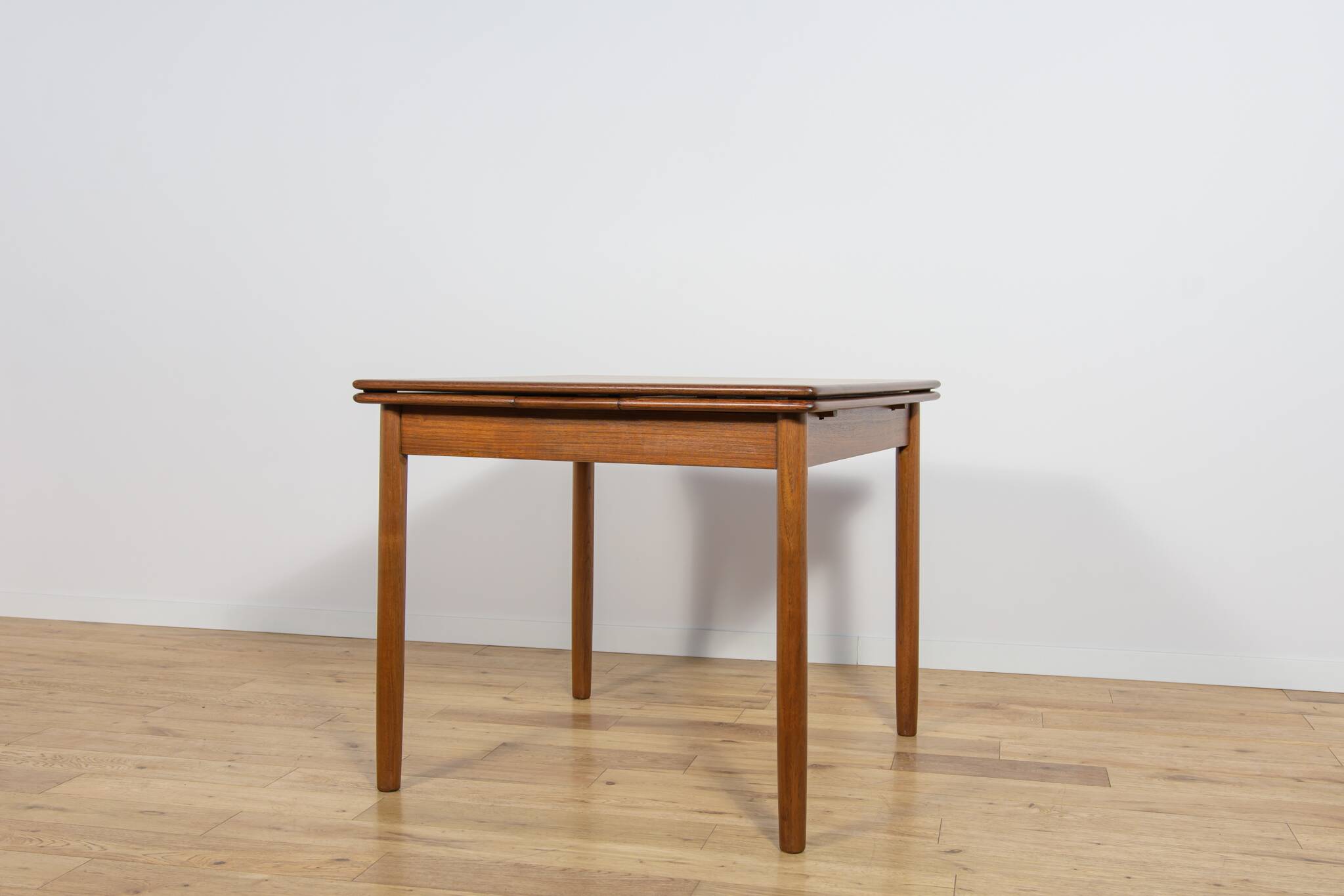 Mid-Century Square Extendable Teak Dining Table, Denmark, 1960s