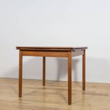 Mid-Century Square Extendable Teak Dining Table, Denmark, 1960s