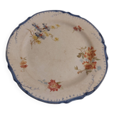 Grand Plat ancien faïence Creil et Monterau service OLGA