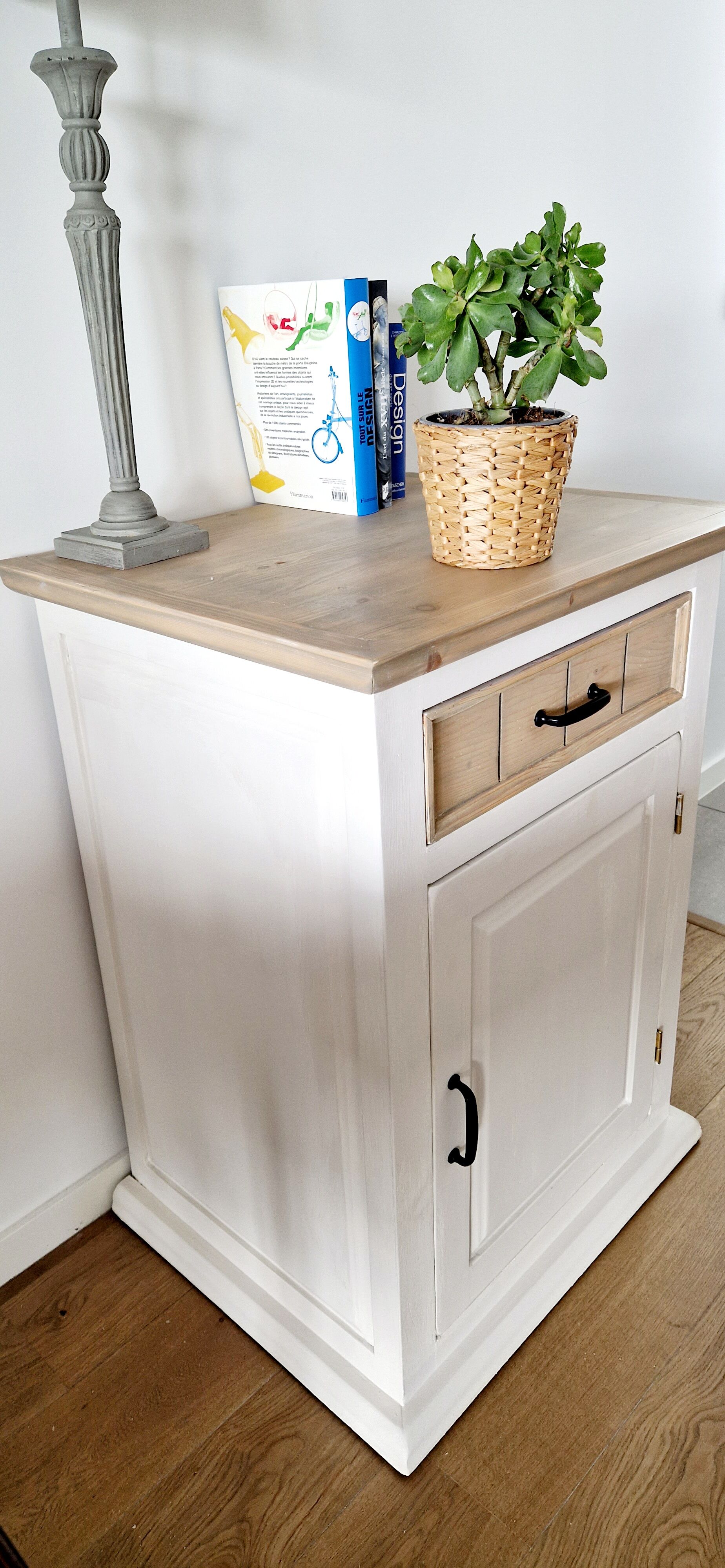 Bahut jam maker solid pine white