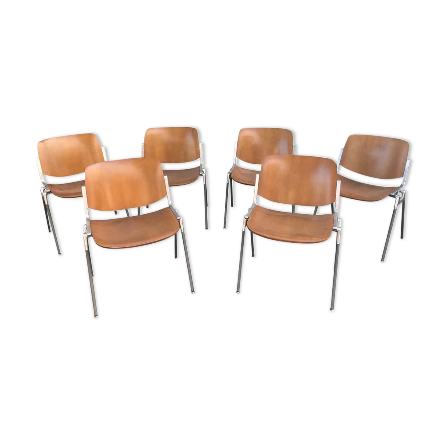 Dsc 106 chairs by Giancarlo pieretti published by Castelli from the 70s