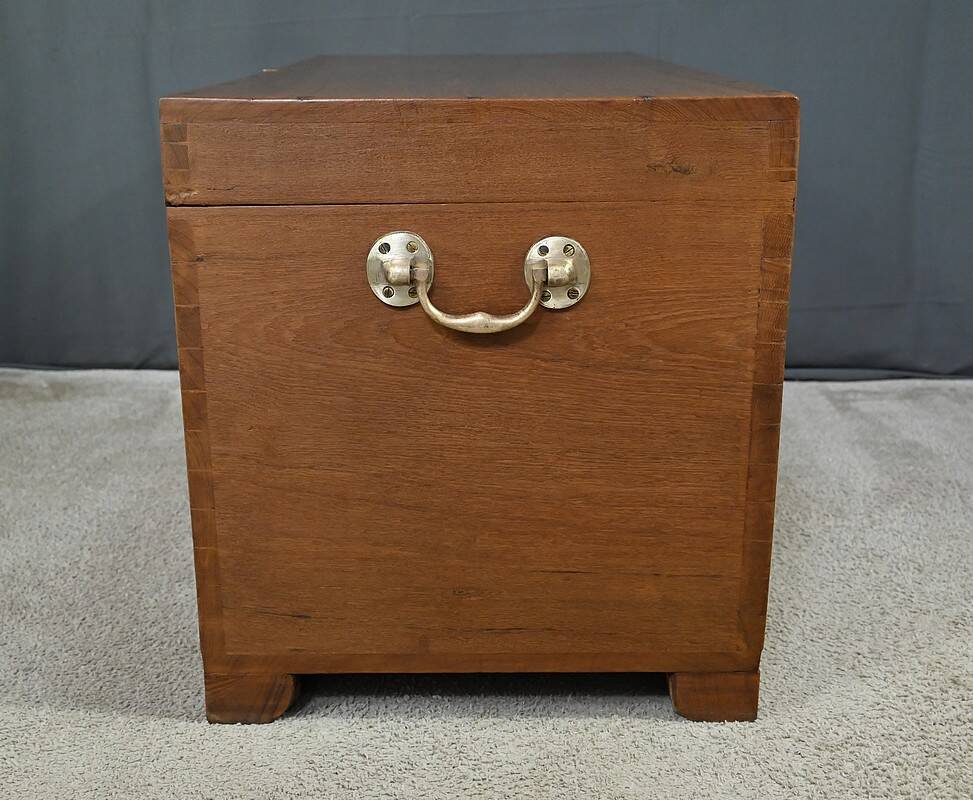 Large Teak Marine Chest – Late 19th Century